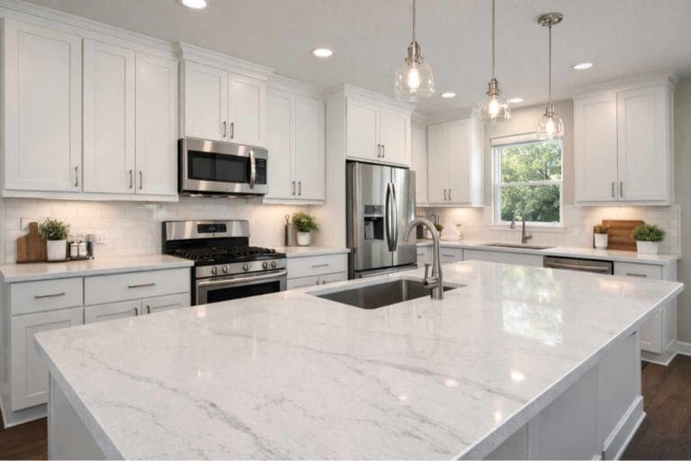 Kitchen Remodeling Spring TX 11 Engineered quartz countertop installation in Spring TX kitchen remodeled by Spring Kitchen Pros